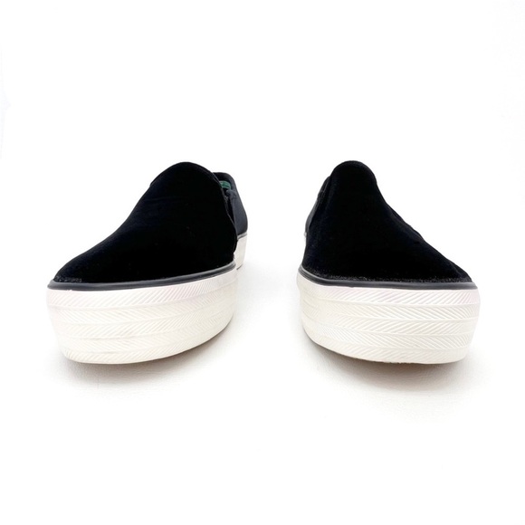Keds Sneakers Blue Velvet Triple Decker Platform Slip-on Women’s Size 11 New - Picture 4 of 9